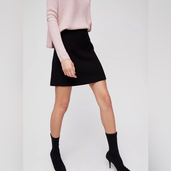 ARITZIA Babaton Hopper Skirt- Black 00 - Picture 3 of 7